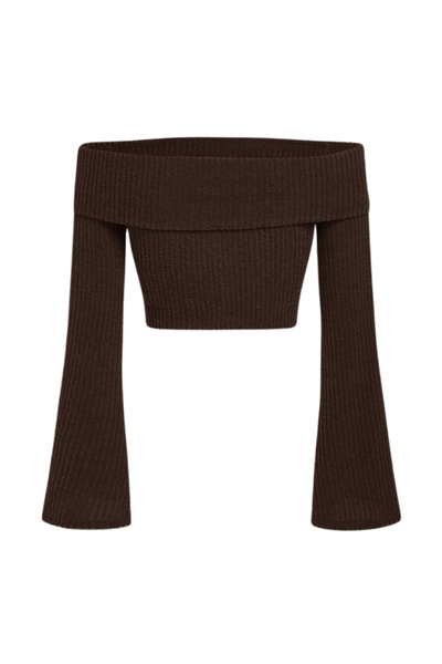 MOONBULL Women's Winter Madonna Collar Spanish Sleeve Detailed Cotton Blouse