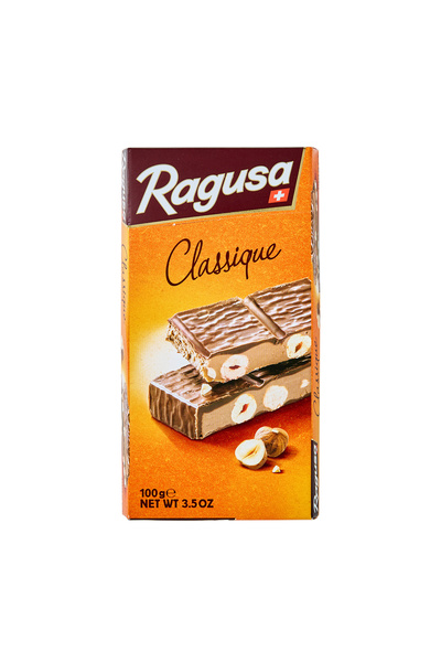 RAGUSA Bütün Fındıklı Pralin Dolgulu Çikolata Kaplı Bar 100 G