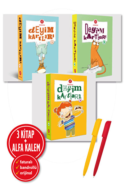 Redhouse Kidz Yayınları Alfa Kalem+ Eğitici 3 Kitap (Deyim Kartları 1-2-3) Ço...