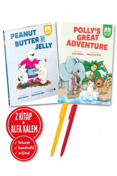 Redhouse Kidz Yayınları Alfa Kalem+Çilem Artun 2 Kitap (Peanut Butter and Jel...
