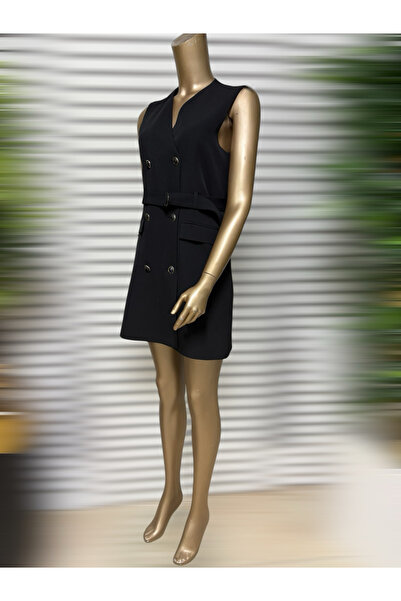 SEMİZ GİYİM Kruvaze Mini Blazer Elbise
