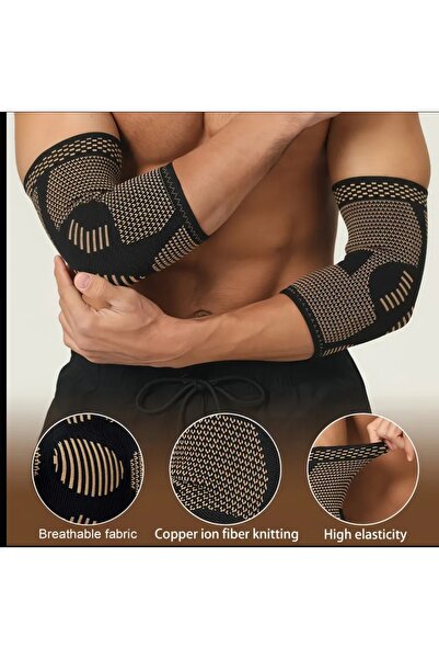 ORGANICYOU Henan 2-Pack New Copper Elbow Support Sleeve Compression Sleeves for Men and Women