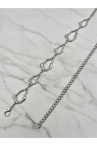 Mynoa Γυναικεία ζώνη με αλυσίδα, ζώνη μέσης, ζώνη παντελονιού, ζώνη μπουφάν,