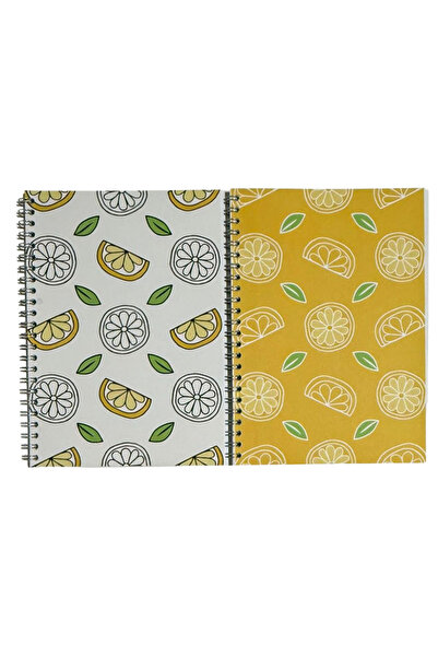 KarmaOfis A5 Spiral Fruit Concept Notebook 40 Sheets 3-Ring (All Unlined)
