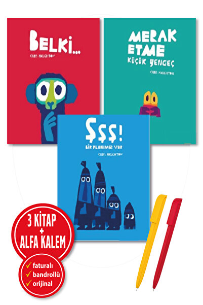 Redhouse Kidz Yayınları ألفا كيلم + كريس هاوثون 3 كتب (ربما + استمتع بالحيرة،...
