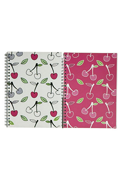 KarmaOfis A5 Spiral Fruit Concept Notebook 40 Sheets 3-Ring (All Unlined)