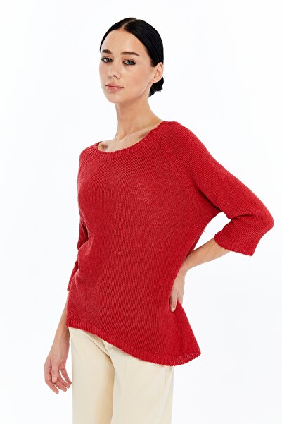 MA ananas Women's Black Back Drop Knitwear Tunic