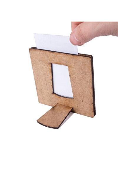 Miracix 2 Pieces Wooden Polaroid Mini Photo Frame Tabletop Frame - 9X9Cm