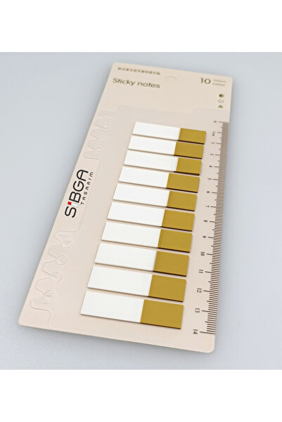 sibga tasarım ملصقات لاصقة شفافة خضراء نصفية. علامة كتاب لاصقة 200 ورقة