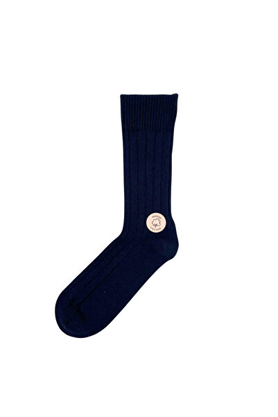 FENRA STUDIO Dark Blue Winter Warm Derby Cotton Socks