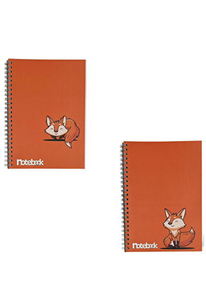 KarmaOfis A5 Spiral Fox Concept Notebook 40 Sheets 4-Ring (All Unlined)