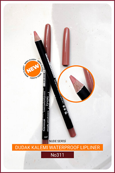 Nera Classy 2 قطعة من قلم تحديد الشفاه من سلسلة نود مقاوم للماء