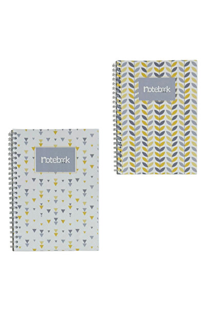 KarmaOfis A5 Spiral Pattern Notebook 40 Sheets 5-Pack (All Unlined)