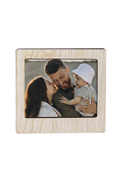 Miracix 2 Pieces Wooden Polaroid Mini Photo Frame Tabletop Frame - 9X9Cm