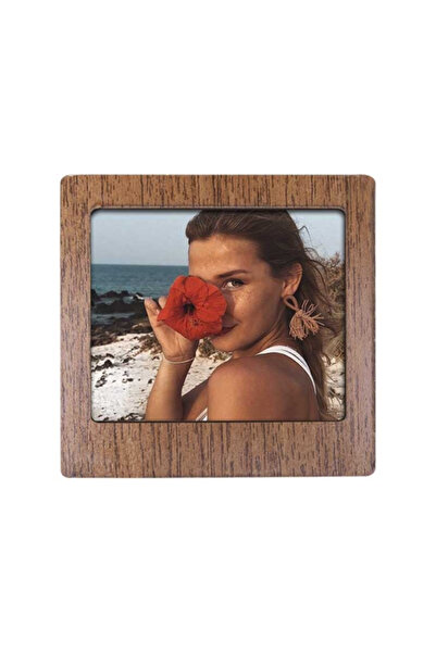 Miracix 2 Pieces Wooden Polaroid Mini Photo Frame Tabletop Frame - 9X9Cm