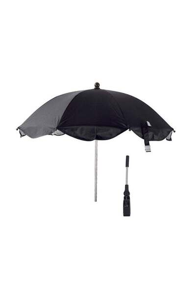 Moon مظلة عربة أطفال مقاومة للماء بذراع قابلة للتعديل بزاوية 180 درجة - أسود