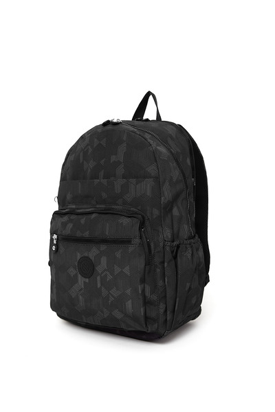 Sanmorris 3062 Unisex Water Resistant Crinkle Fabric Multi-Pocket Medium Size Laptop School and Backpack