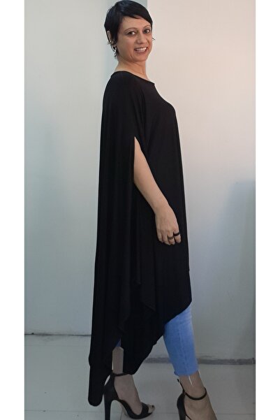 Mertcan Butik Black 60 kg and up to 130 kg Suitable Casual Multi-Purpose Dress Pants Top Cover-Up Cape Vest