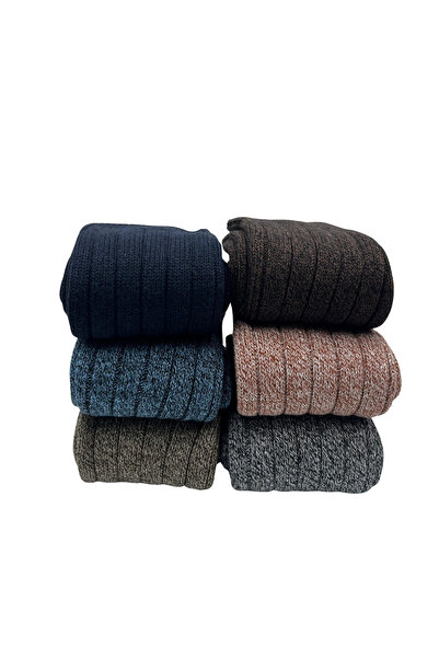 FENRA STUDIO MAVİ KIŞLIK SICAK TUTAN DERBY PAMUKLU ÇORAP