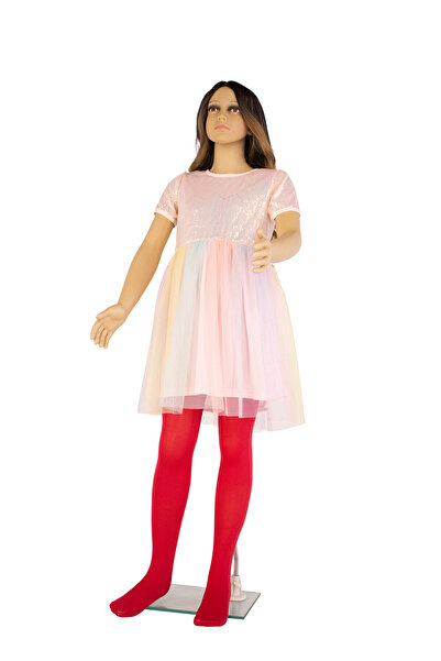 PETRA-ELISA Children's Microfiber Tights 40 DEN Irina, Red, 3-6 years