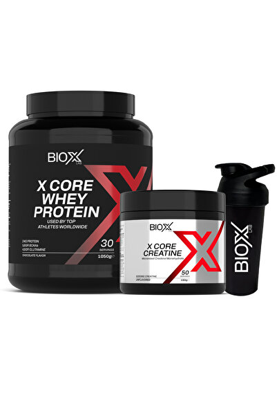 Bioxlab WHEY PROTEİN Çikolata Protein Tozu 30 Servis 1050 gr + KREATİN 50 Ser...