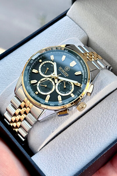 Homies Orjinal Erkek Kol Saati Su Geçirmez Çelik Kordon Hediyelik Kutusu ve Bileklik Hediyeli.SK893749