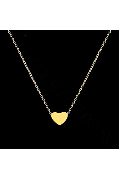 KESNUP Κολιέ με μενταγιόν σε σχήμα καρδιάς από χρυσό ανοξείδωτο ατσάλι