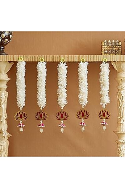 Generic شرائط مربوطة، ٥ قطع من زينة هندية معلقة | بلاستيك، ١٥.٣ بوصة | زينة هندية للمنزل | كبير