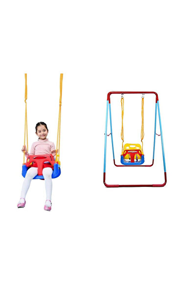 KESNUP 3-in-1 outdoor and indoor children's swing with removable bumper, Multicolor