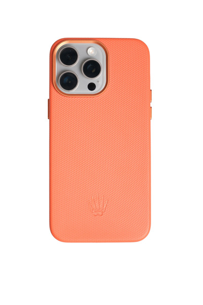 WATCHOFROYAL Liora Iphone 15 Pro Turuncu Manyetik Kılıf