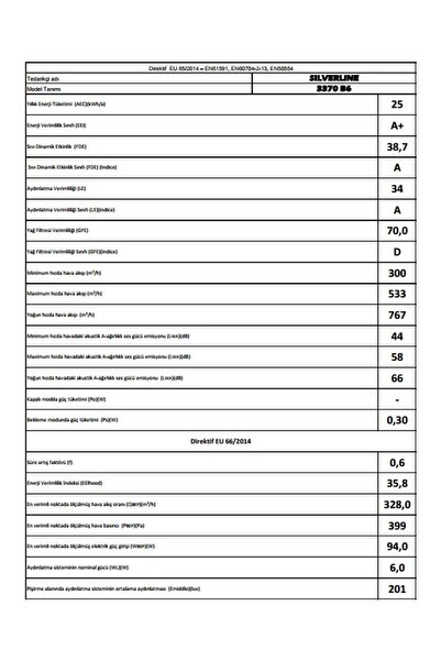Silverline 3370 eterno