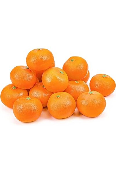 Generic NALACAL 16 Pcs Artificial Oranges, Decorative Fake Oranges, Simulated Plastic Orange, Decorative Fru
