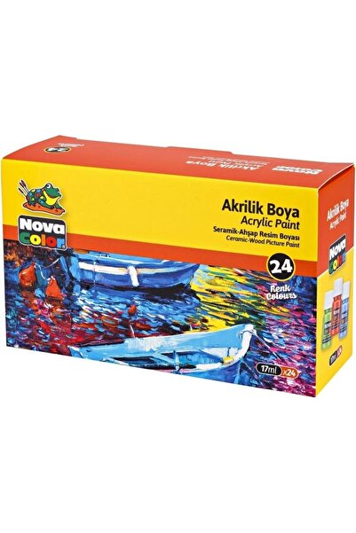 Nova Color NC-2009 AKRİLİK BOYA SETİ 17ml 24 RENK