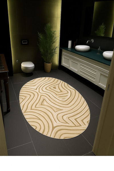 Rugs Modern Halı Mosso Beige Tones Abstract Geometric Pattern Woven Base Modern Decorative Rug Mosso366Bej