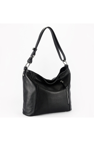 SOFILINE Geantă neagră din piele naturală pentru femei B-8913 131