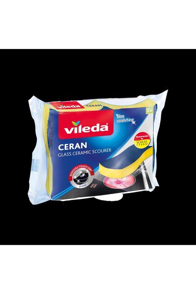 Vileda Ceran Schwamm für Induktionsherde und Ceran-Flächen, 2er Pack