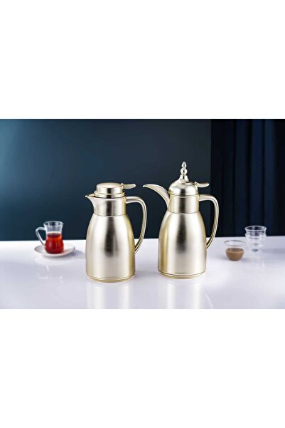 AL-HAMAMMI طقم تارمس شاي وقهوة ذهبي شمباني Champagne gold