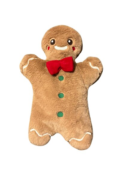 eco sepet Kurabiye Adam Sıcak Su Torbası 600ml, Peluş Sıcak Su Torbası Yumuşak Hediyelik