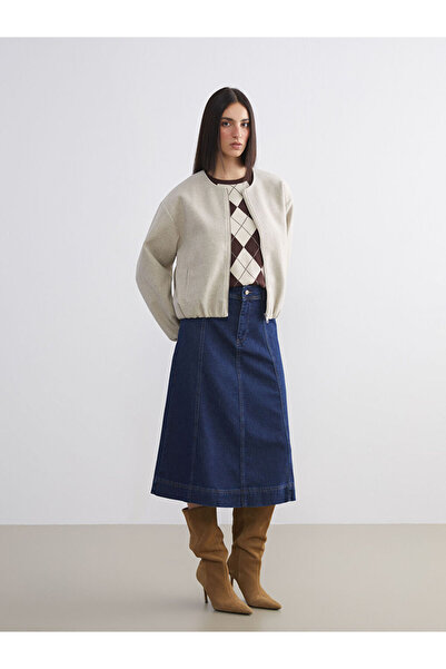 LC Waikiki Create Your Style from Uzg Store |   Loose Fit Jean Skirt