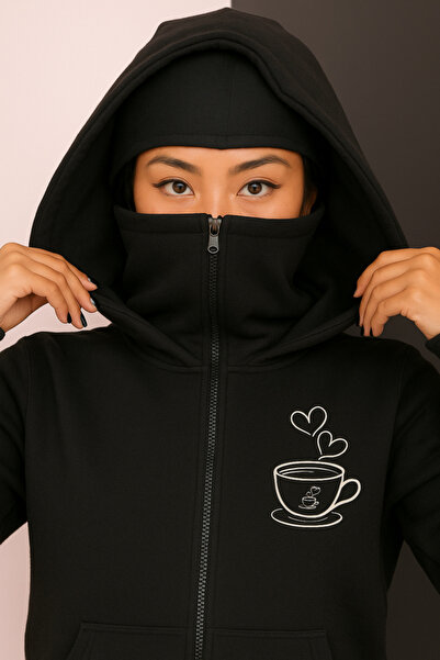 LAYORA Masked Oversize Hoodie (Printed)12