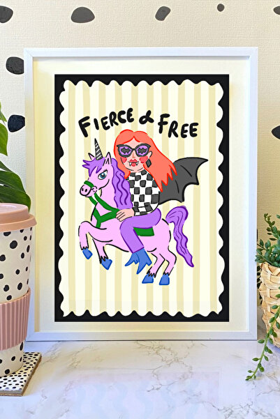 Hello Melody Design Εκτύπωση «FIERCE AND FREE» για το HALLOWEEN από τη συλλογ...