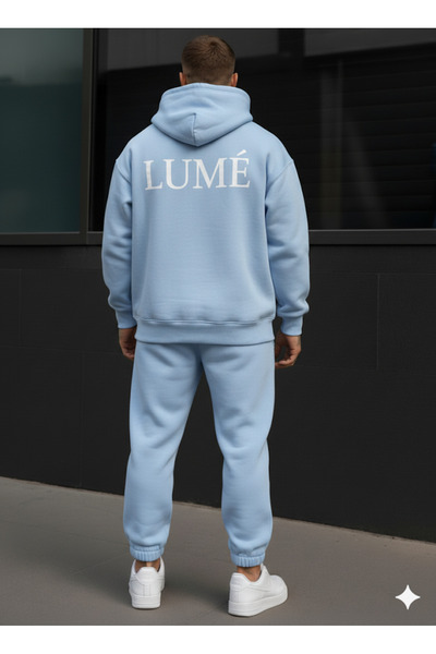 AFROGİYİM Σετ αθλητικής φόρμας Unisex με στάμπα Lume