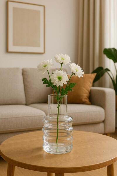 Noah Exclusive BOGUMLU CAM VAZO 1000 ML -BOROSİLKAT