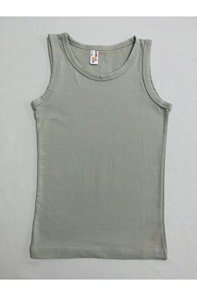 elmas kids Boy's Cotton Yellow Cream Gray Safari Patterned 3-Piece Undershirt