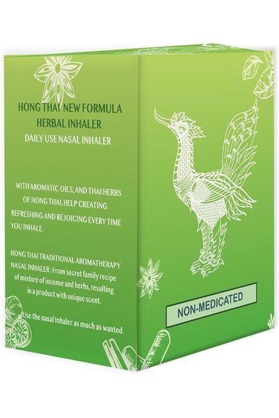 Hong Thai New Herbal Inhaler Cotton Oil Green Pack of 1