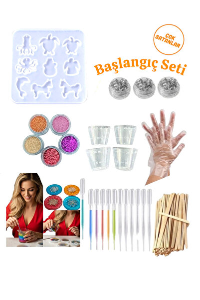 epoksi kalıp cank Epoksi Reçine Başlangıç Seti 33 Parçalı Yeni Başlayanlar İçin Öneri