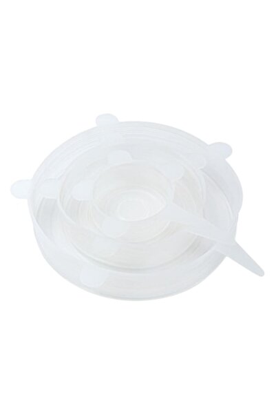 SHOPIENS Set 3 capace transparente din silicon pentru boluri Shopiens®, cu 3 ...