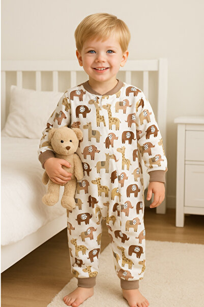 Melekpare كيس نوم للأطفال من الجنسين مصنوع من القطن السميك المبطن بنمط 1.5 توج