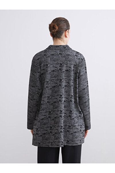 LC Waikiki Polo Neck Patterned Women's Cardigan