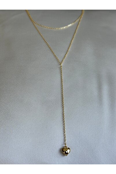 Gold Chain Heart Neckline Necklace